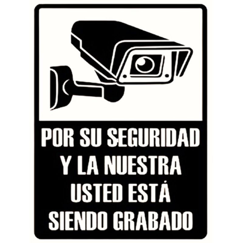 NACIONAL - SEÑALIZACIÓN METALICA 30X20 UD SIENDO GRABADO POR CAMARAS