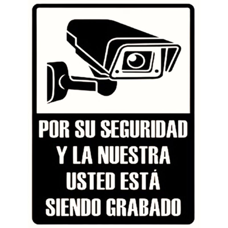 NACIONAL - SEÑALIZACIÓN METALICA 30X40 UD SIENDO GRABADO POR CAMARAS