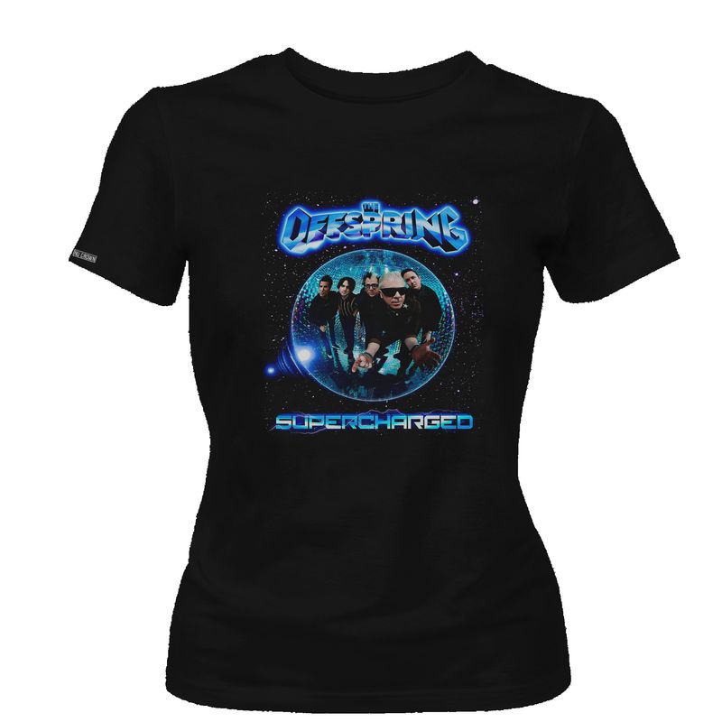 CREACIONES NU CROWN - Camiseta Dama The Offspring Supercharged Tour Punk Nu Crown