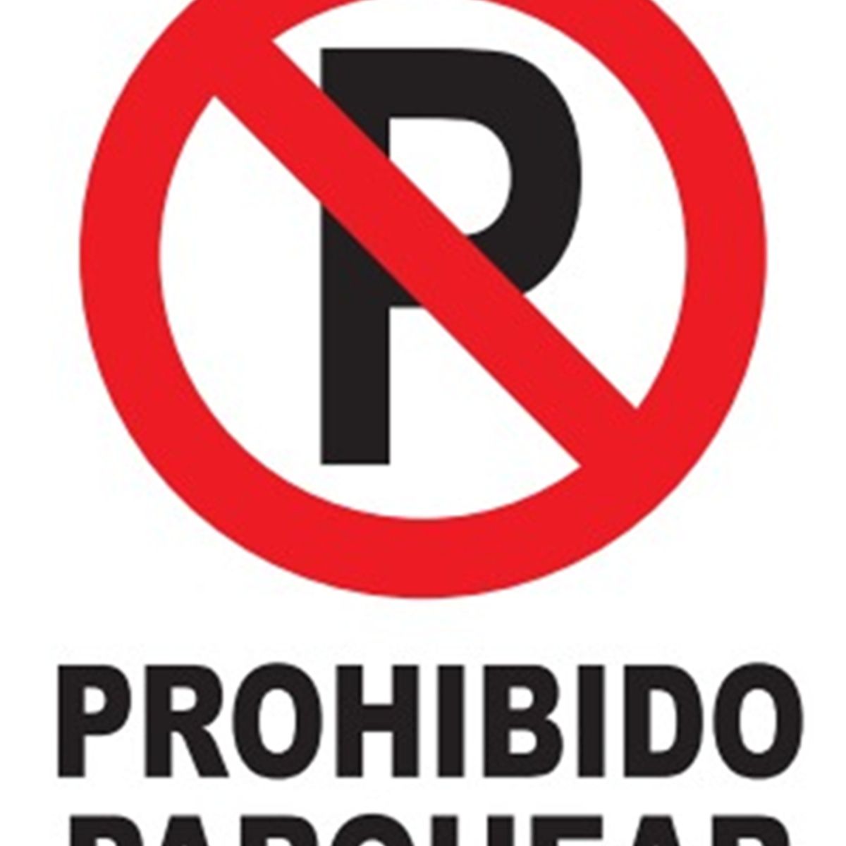 NACIONAL - SEÑALIZACIÓN METALICA LAMINADA 30X40 PROHIBIDO PARQUEAR