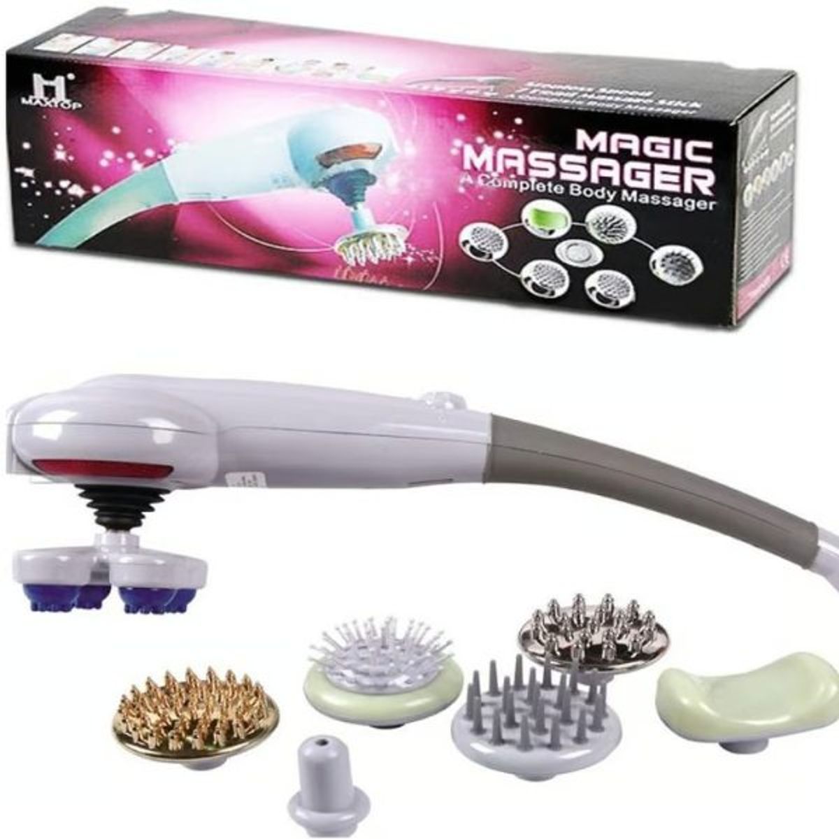 GENERICO - MASAJEADOR MAGIC 8 EN 1 portatil