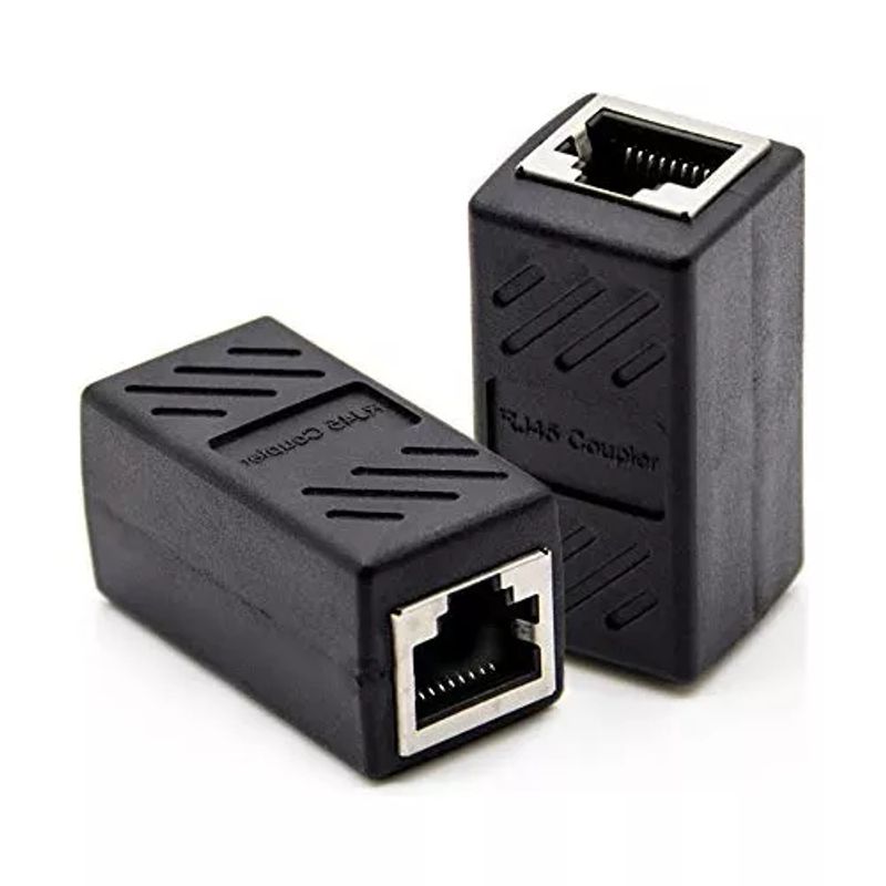 GENERICO - Unión Acoplador De Red Rj45 Metálica Alta Calidad