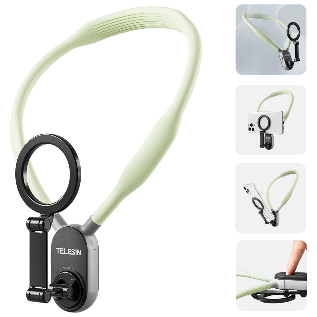 GENERICO - Soporte magnético para cuello para teléfono - Telesin MNM-001-G