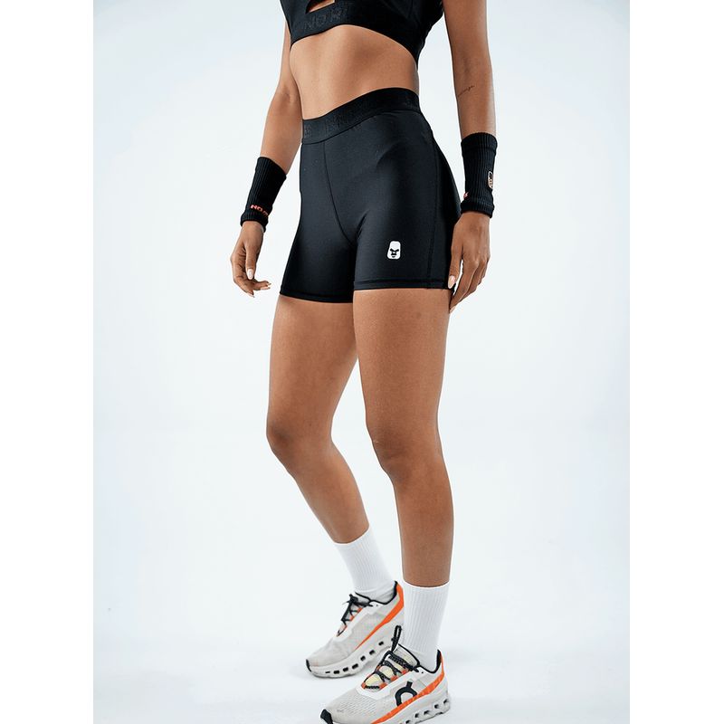 NO RULES - SHORT DEPORTIVO PRETINA ALTA NEGRO.