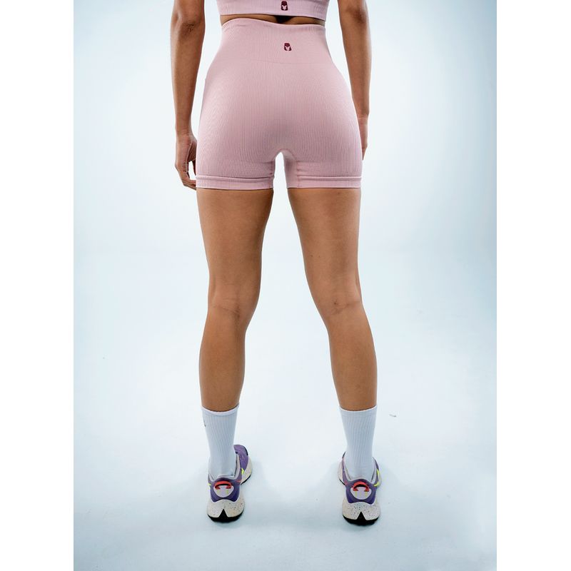 NO RULES - SHORT PRETINA ALTA SIN COSTUAS PALO DE ROSA.