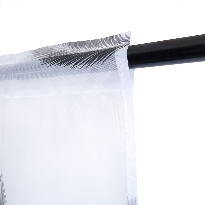 ADVANCE - Pack x2 Cortina Plumas en Velo Muselina 4 mts x 2.10 mts Dividido