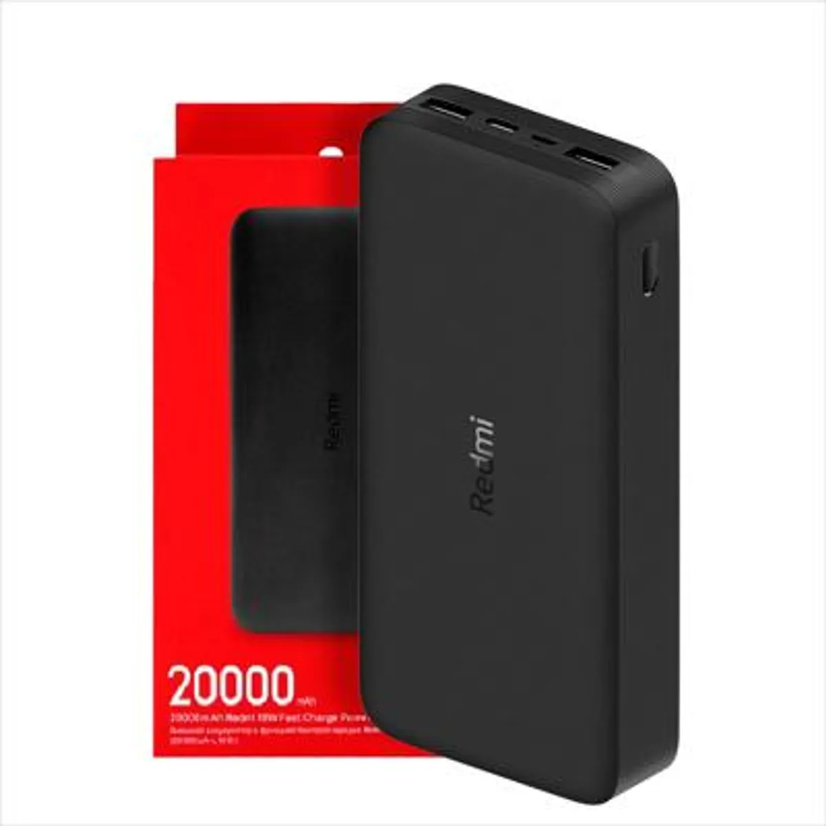 XIAOMI - PowerBank Xiaomi 20000mAh Carga rápida negro