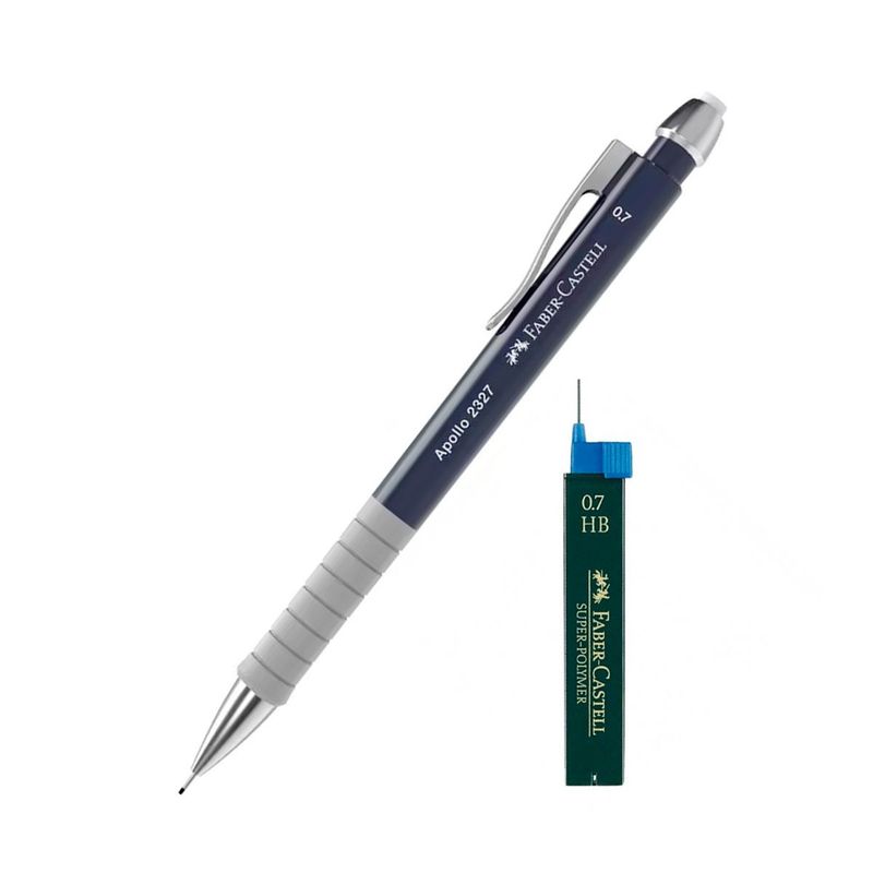 APOLLO - Portaminas Faber Castell Apollo azul 0.7 + Minas Hb