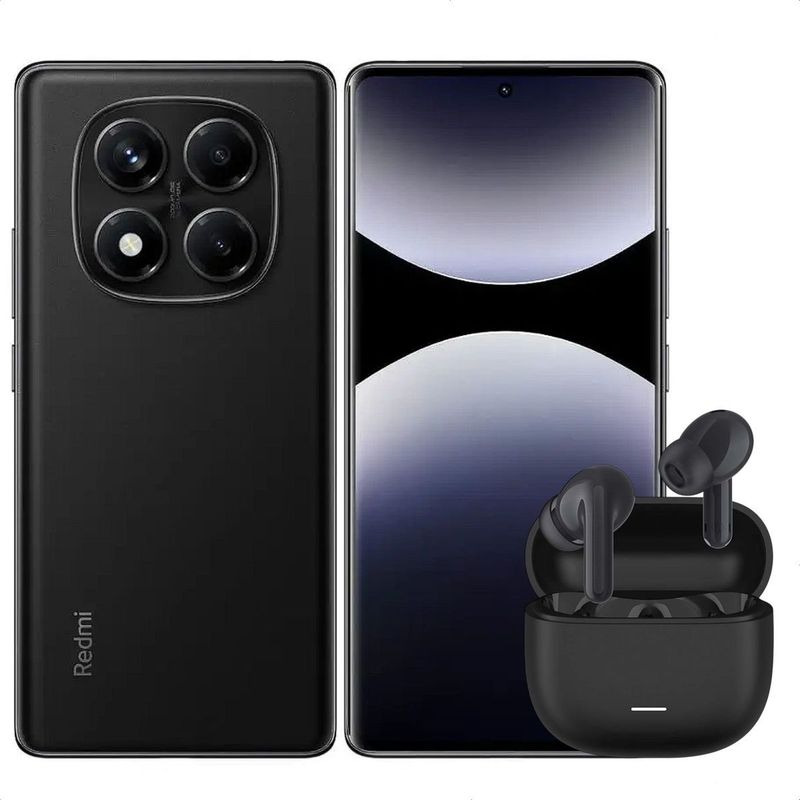 XIAOMI - Celular Redmi Note 14 Pro 256GB /8GB Negro + Buds 6 Lite