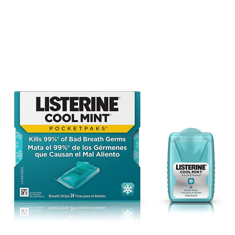 LISTERINE - Listerine Cool Mint Pockepaks Mal Aliento laminas
