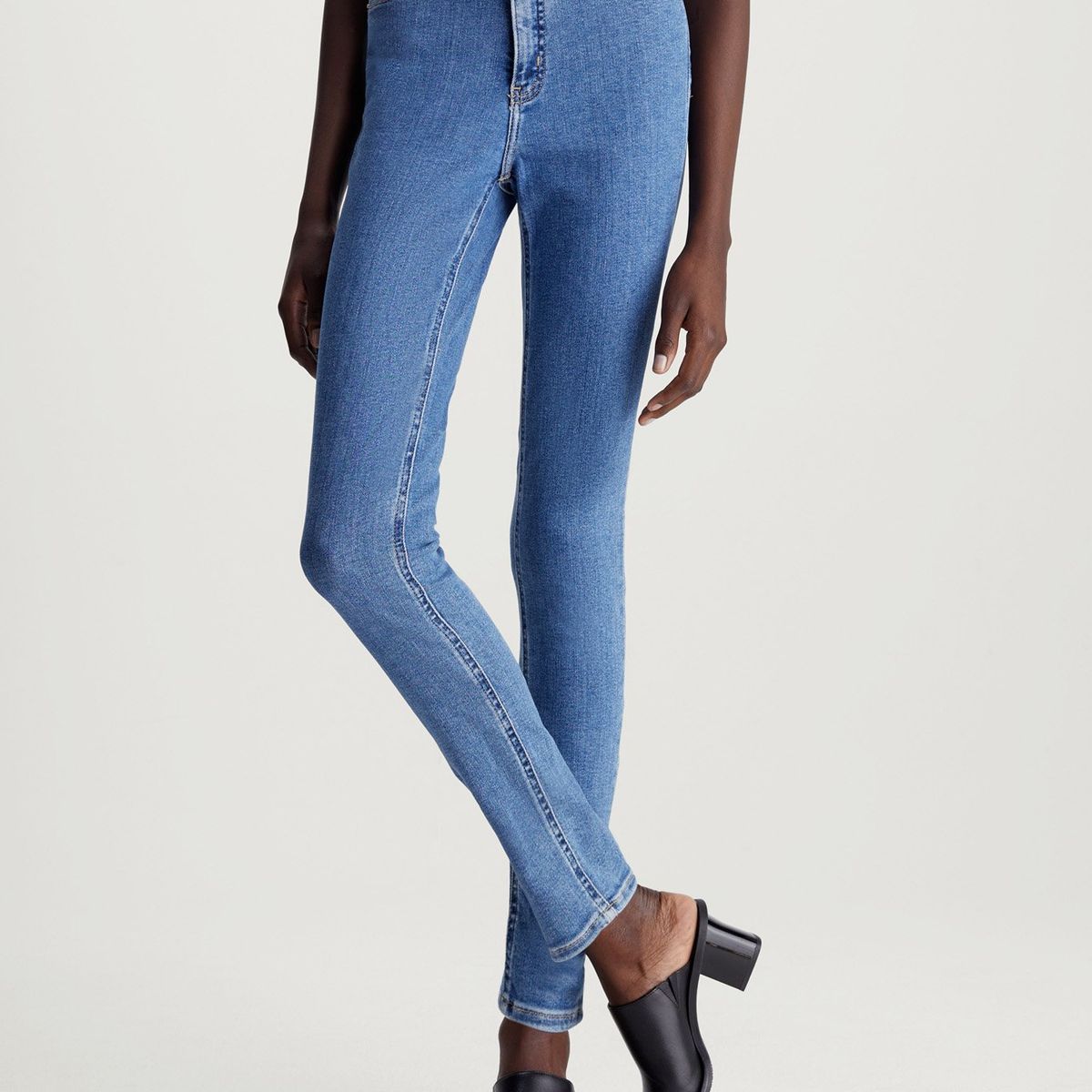 CALVIN KLEIN - High azul Rise Skinny jeans Calvin Klein