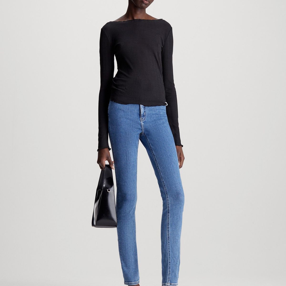 CALVIN KLEIN - High azul Rise Skinny jeans Calvin Klein