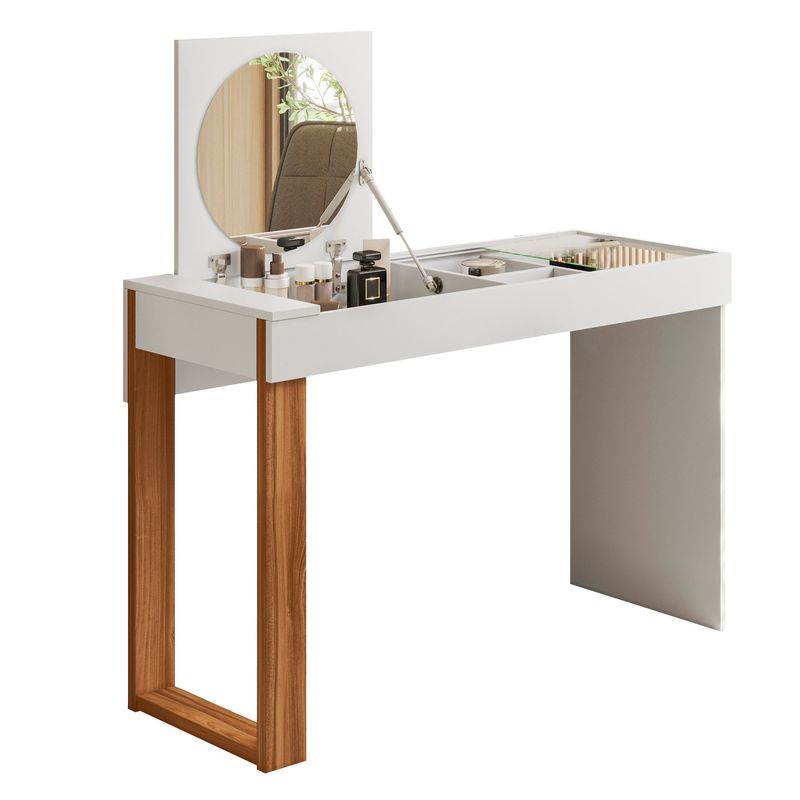 MULTIMUEBLES - ESCRITORIO TOCADOR PLAY BLANCO CANELA