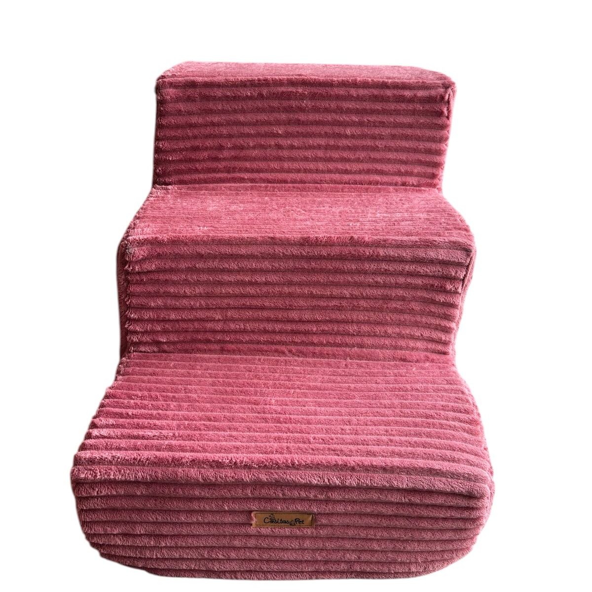 GENERICO - Escalera Para Mascotas En Espuma 45 Cm De Alto Color Salmón