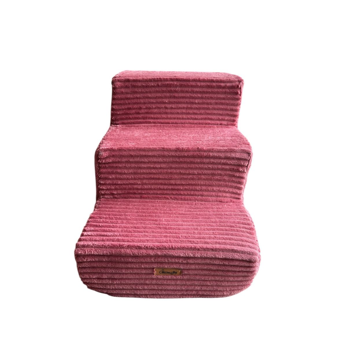 GENERICO - Escalera Para Mascotas En Espuma 45 Cm De Alto Color Salmón