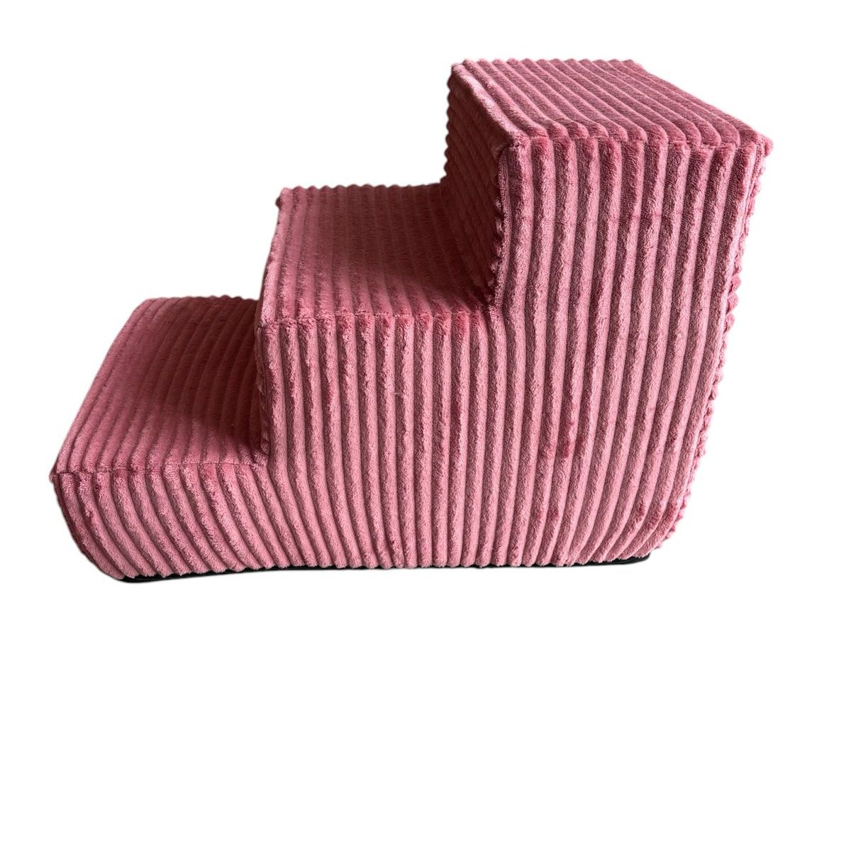 GENERICO - Escalera Para Mascotas En Espuma 45 Cm De Alto Color Salmón