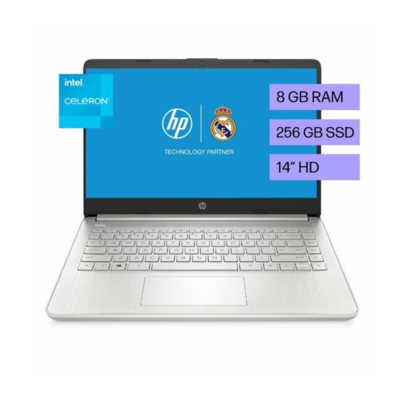 HP - PORTÁTIL HP 14-DQ0533LA INTEL CELERON N4120 SSD 256GB DDR4 8GB