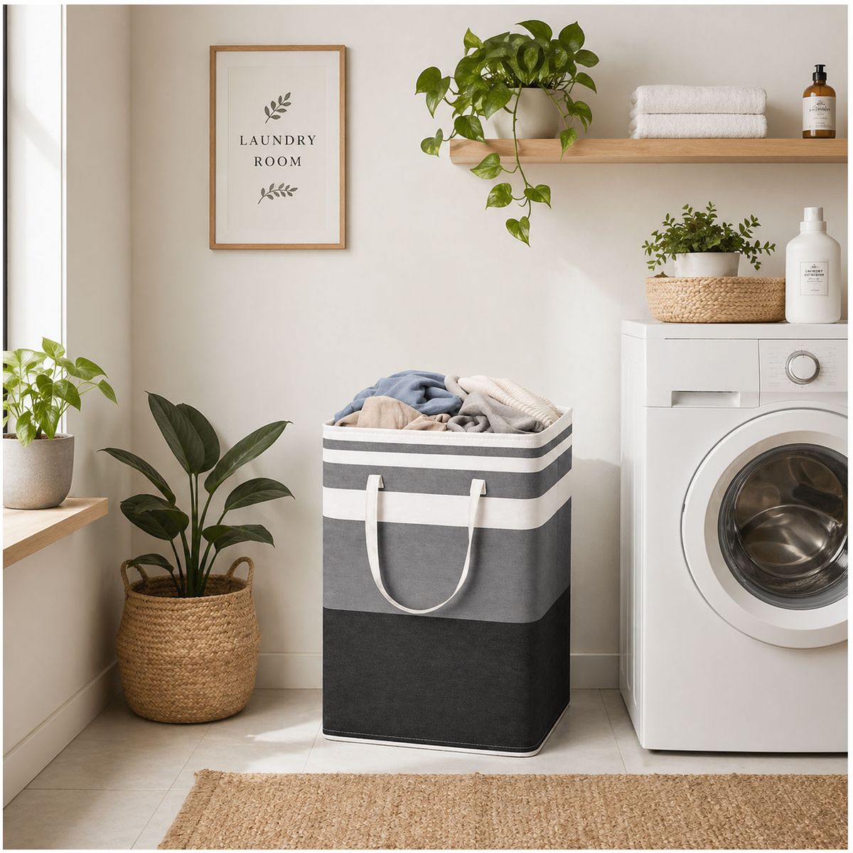 ONE PIXEL - Cesta Para Lavanderia Ropa Sucia Bolsa De Almacenamiento Multifuncional 75L