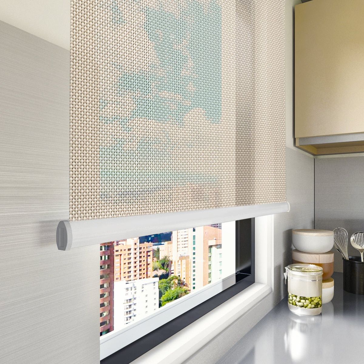 NOVELTY HOME - Cortina Enrollable Screen Beige 110x180 cm Novelty Home