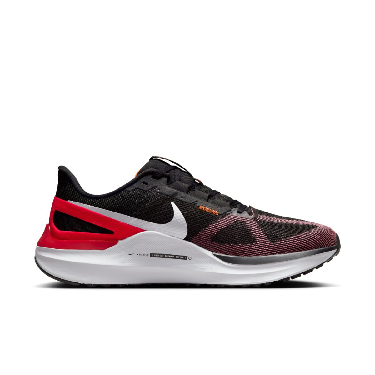 NIKE - Tenis Nike Air Zoom Structure 25 Running Hombre-Negro/Rojo