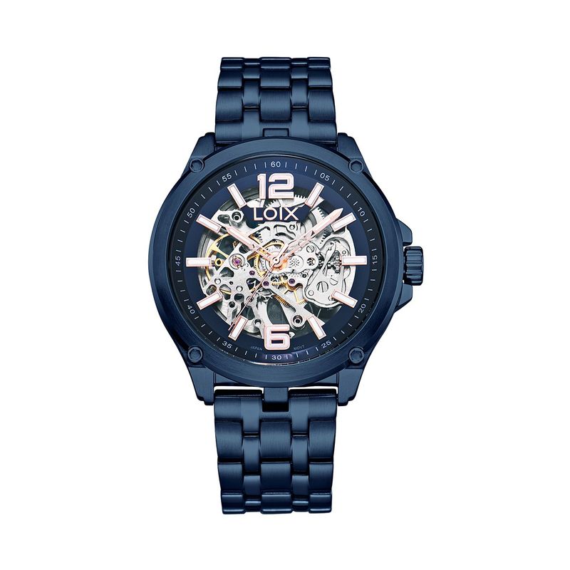 LOIX - Reloj hombre LA2117-3 azul con tablero azul