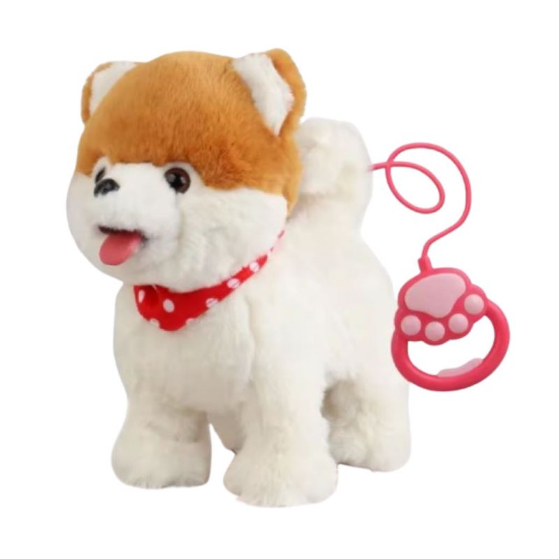 ZHOPI CO - Perro Peluche Para Niños Camina Mueve La Cola Y Saca Lengua