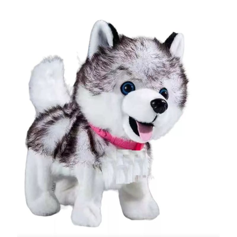 ZHOPI CO - Perro Peluche Para Niños Camina Mueve La Cola Y Saca Lengua