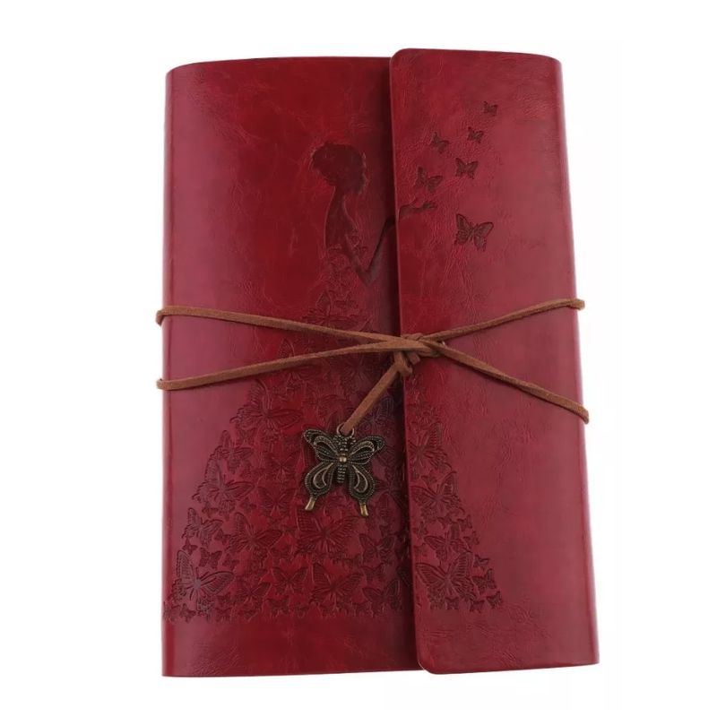 GENERICO - Diario agenda En Cuero Vito Leather - Rojo