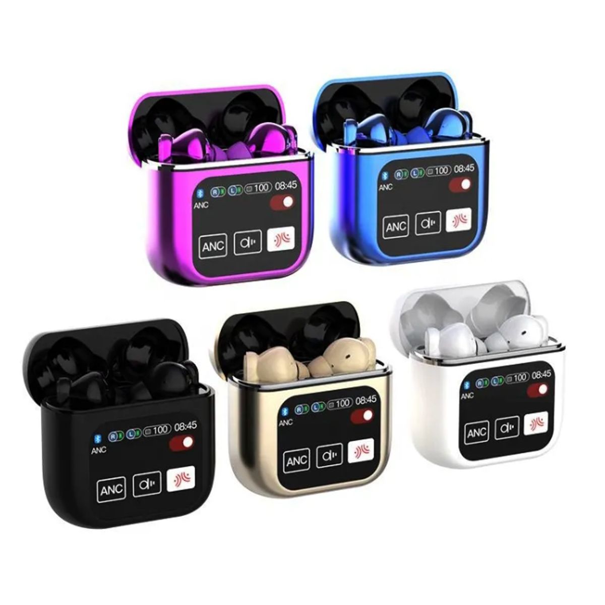 GENERICO - AUDIFONO BLUETOOTH CON PANTALLA TACTIL SE-60