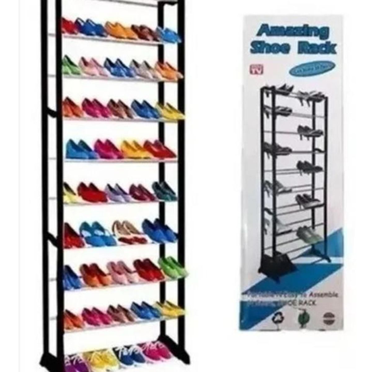 GENERICO - Zapatero De 10 Niveles Para Organizar Y Ahorrar Espacio