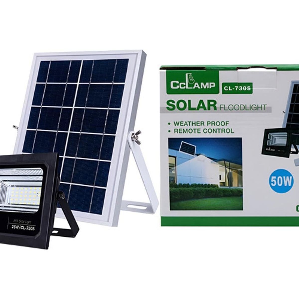 GENERICO - Reflector Exterior Lámpara Led 50wsolar Luz Blanca