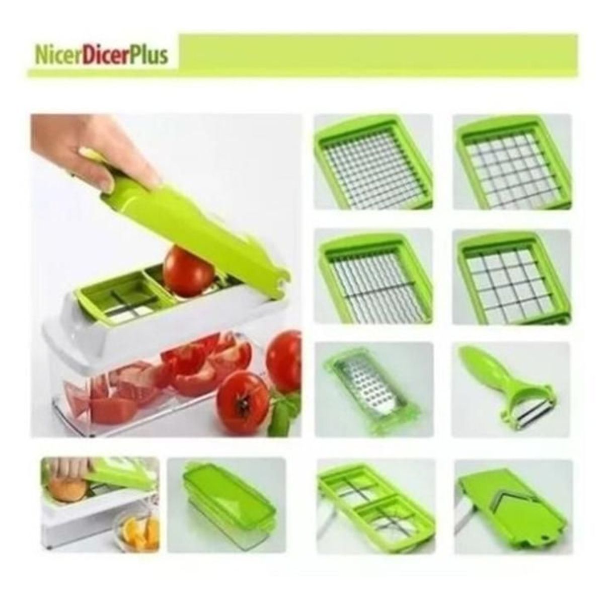 NICER DICER - Picador Multiusos Nicer Rayador Procesador Alimentos