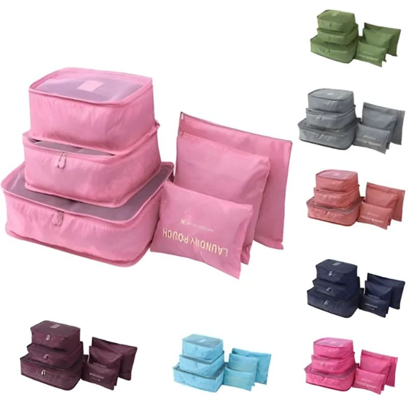 GENERICO - Organizador De Equipaje Para Maleta Kit Viajero X6 Bolsas