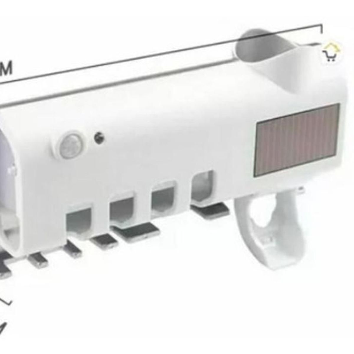 GENERICO - Soporte Cepillos Esterilizador Uv Dispensador Crema Ecuv