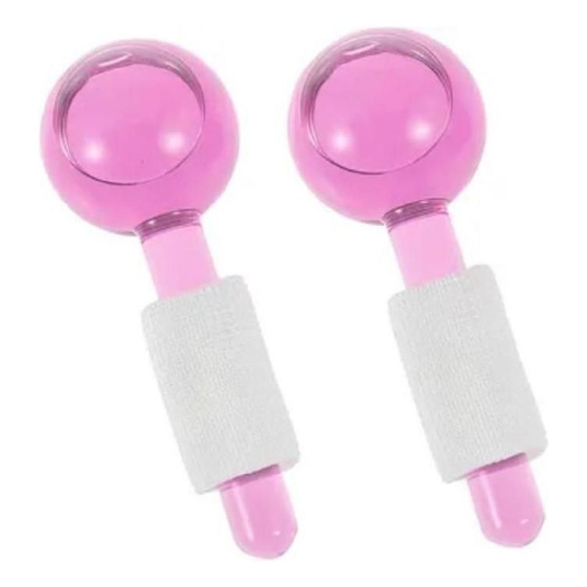 GENERICO - Globos De Hielo Para Terapia Fría Crioterapia Facial Esferas Rosa claro