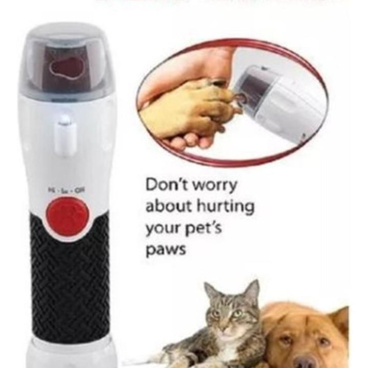 GENERICO - Corta Uñas Para Mascotas Eléctrico Lima Y Pulidor