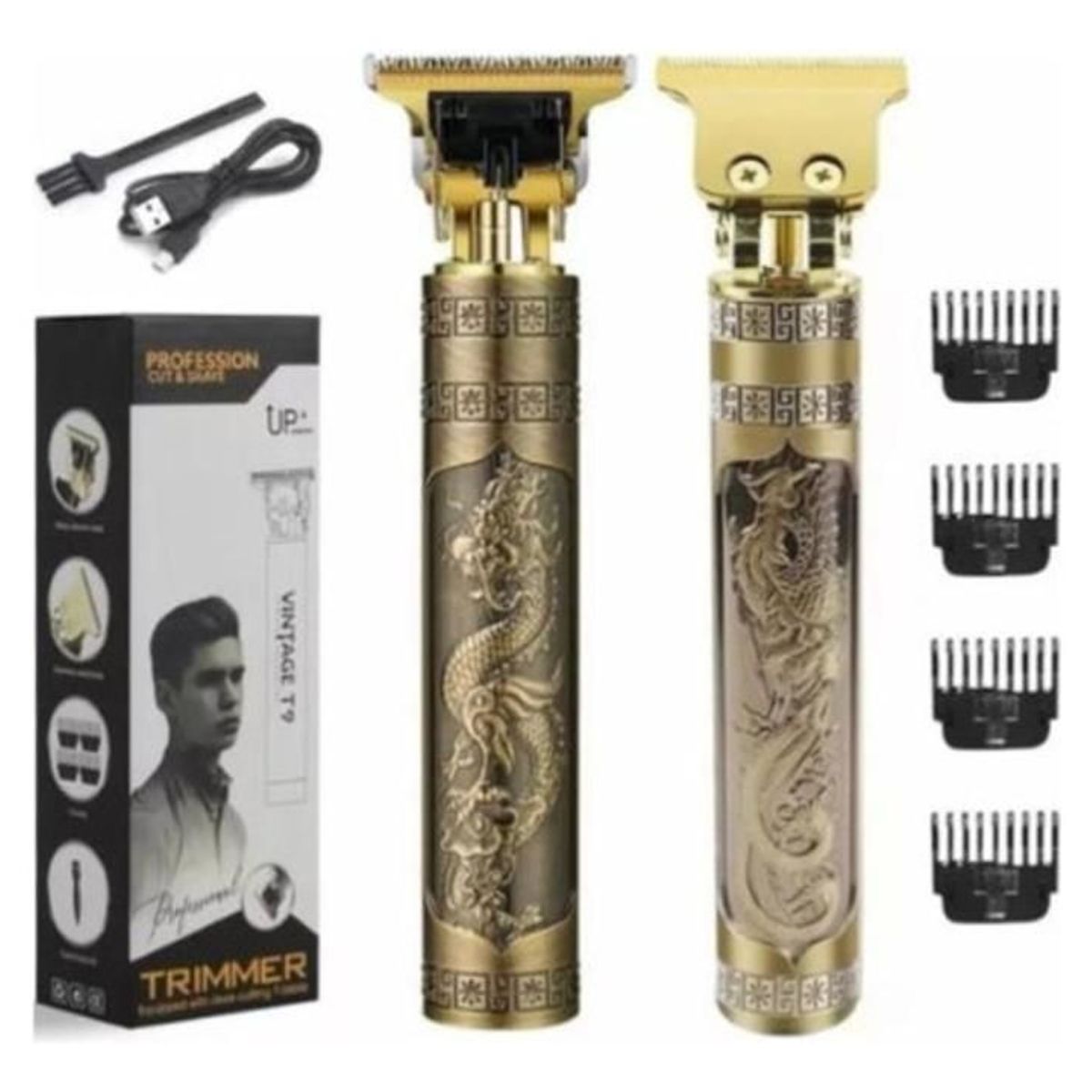 VINTAGE - Maquina Patillera Barbera T9 Vintage T9 Trimmer Recargable