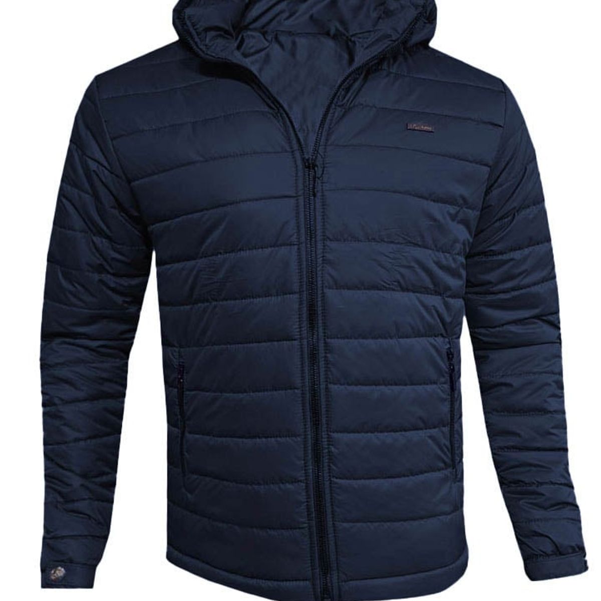 MODA EN CIRCUITO - Chaqueta Impermeable Azul Oscuro Para Hombre