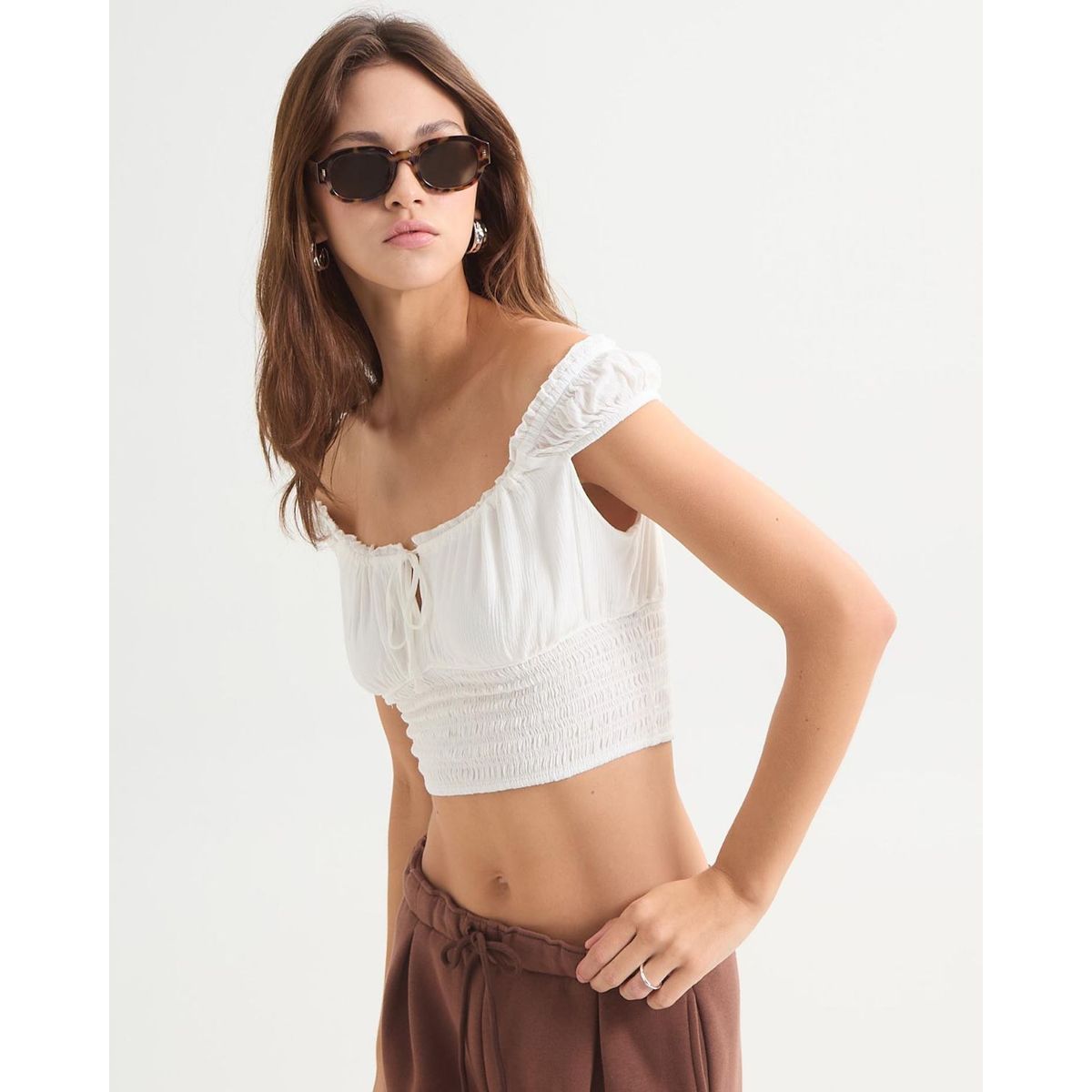 SEVEN SEVEN - Blusa Para Mujer Manga Corta Color Crudo Marca Seven Seven #28124008