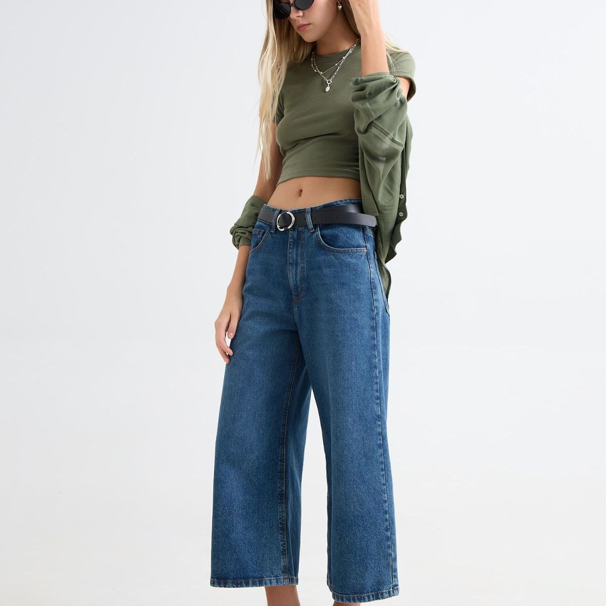 SEVEN SEVEN - Jean Para Mujer Culotte Color Azul Medio Marca Seven Seven #28160893