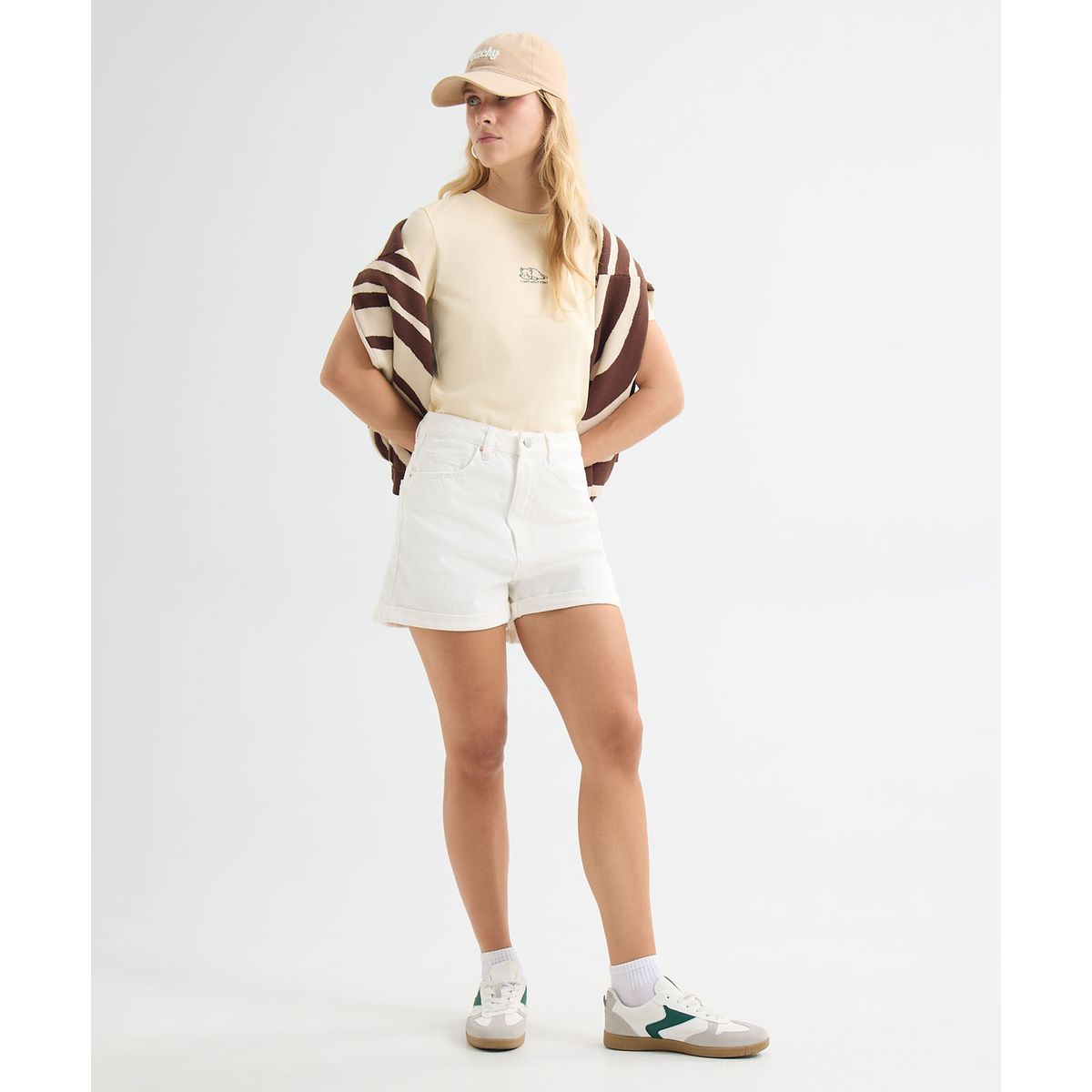 SEVEN SEVEN - Short En Denim Tono Blanco  Para Mujer Blanco Seven Seven