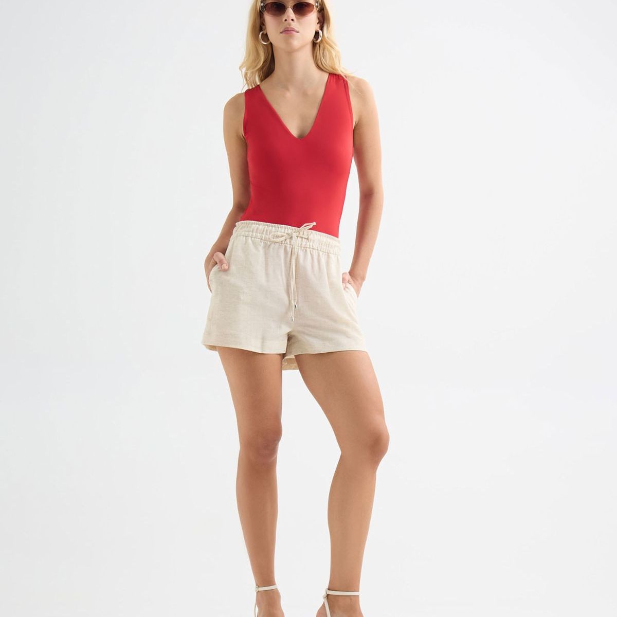 SEVEN SEVEN - Short Para Mujer  Color Crudo Marca Seven Seven #28191062