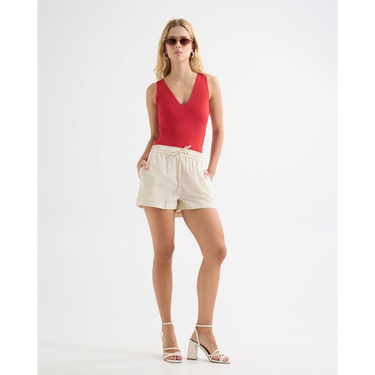 SEVEN SEVEN - Short Para Mujer  Color Crudo Marca Seven Seven #28191062