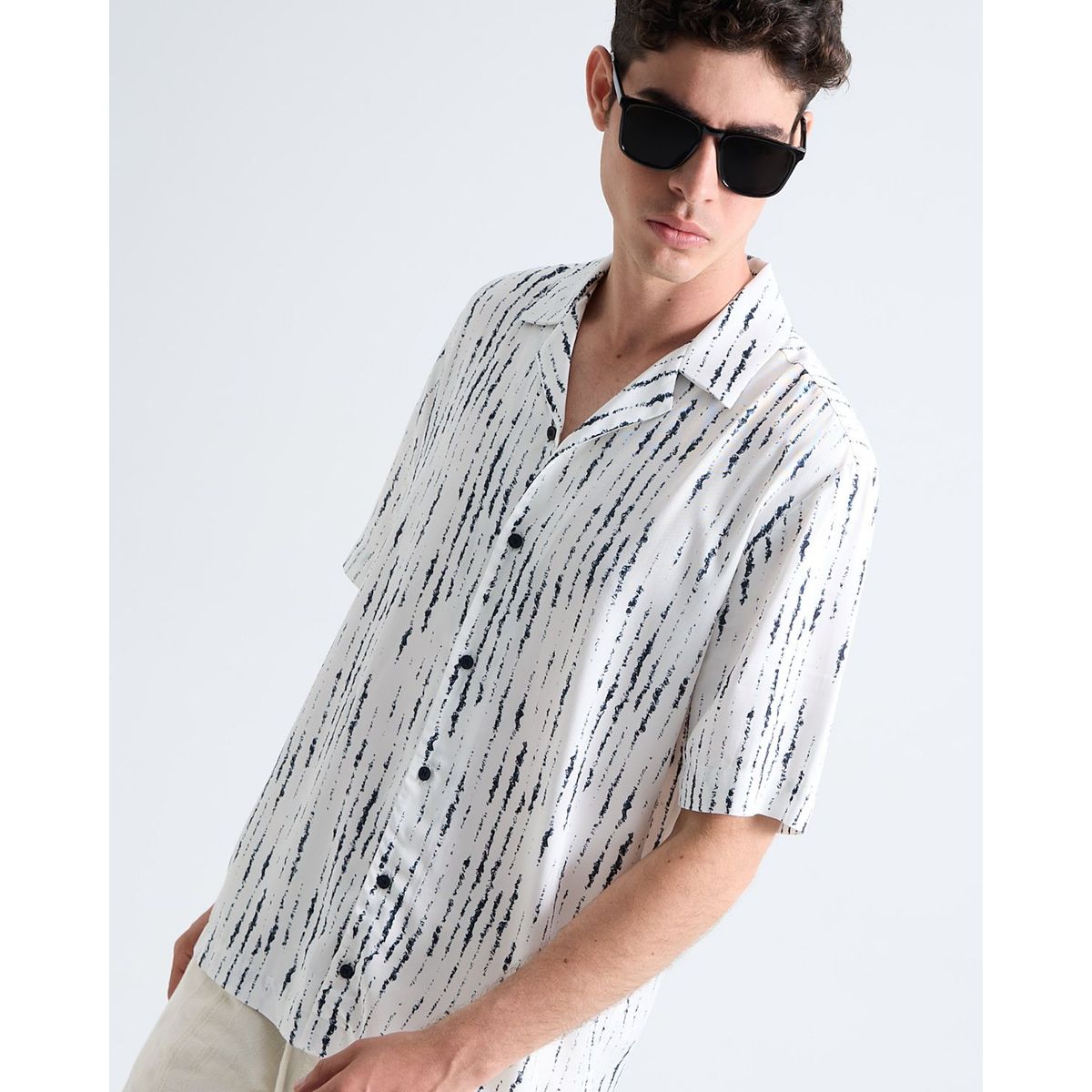 SEVEN SEVEN - Camisa De Hombre  Color Azul Marca Seven Seven #45012111