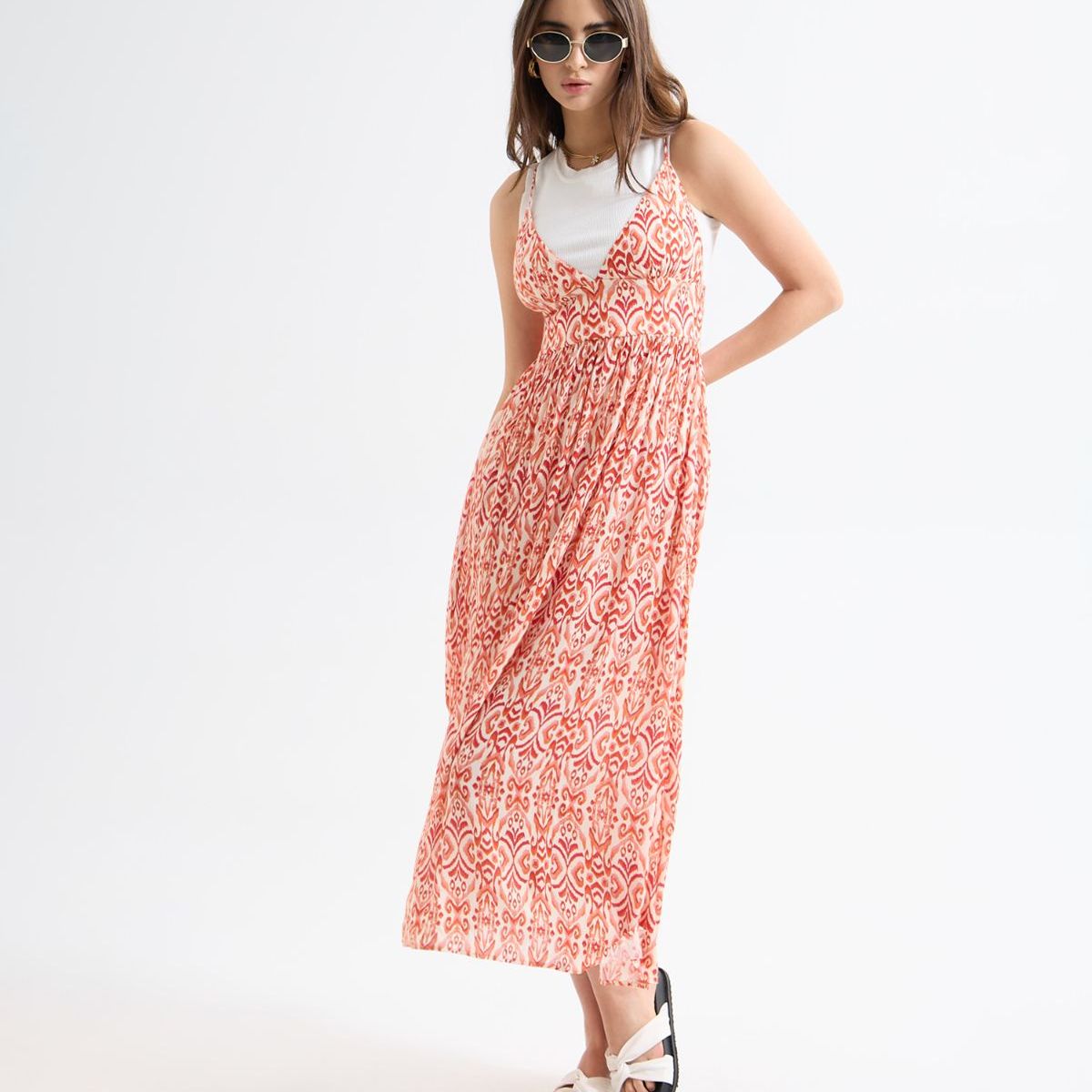 SEVEN SEVEN - Vestido Para Mujer Manga Sisa Color Naranja Marca Seven Seven #28171357