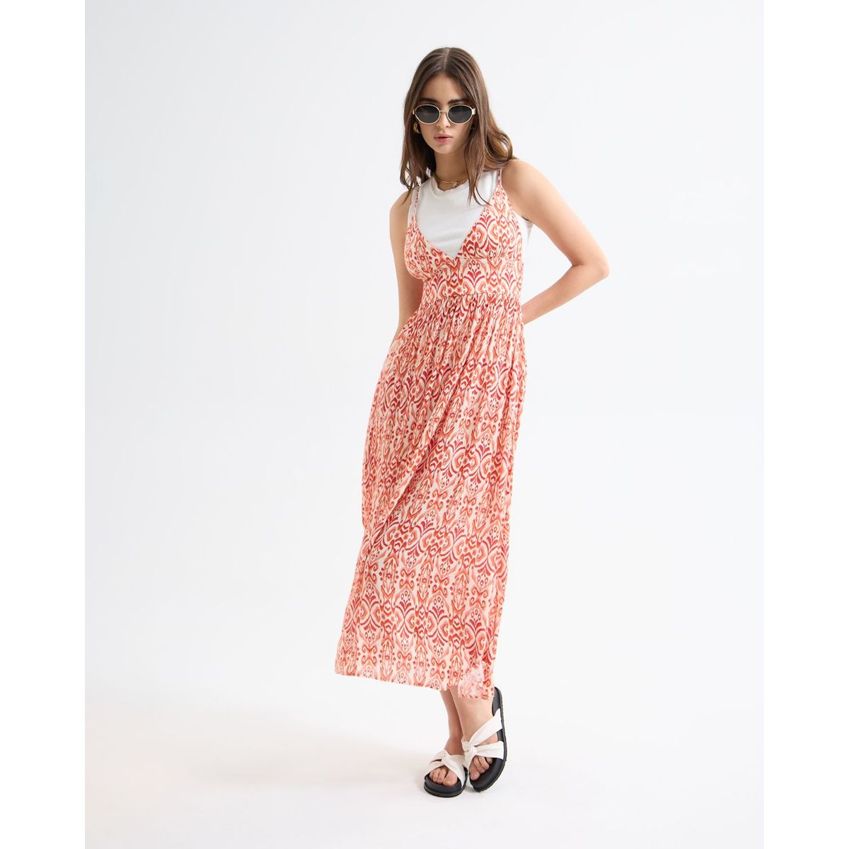 SEVEN SEVEN - Vestido Para Mujer Manga Sisa Color Naranja Marca Seven Seven #28171357