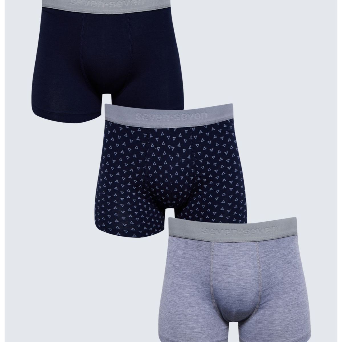 SEVEN SEVEN - Boxer Para Hombre Fleat Seamer Corto Color Gris  Marca Seven Seven #45000369