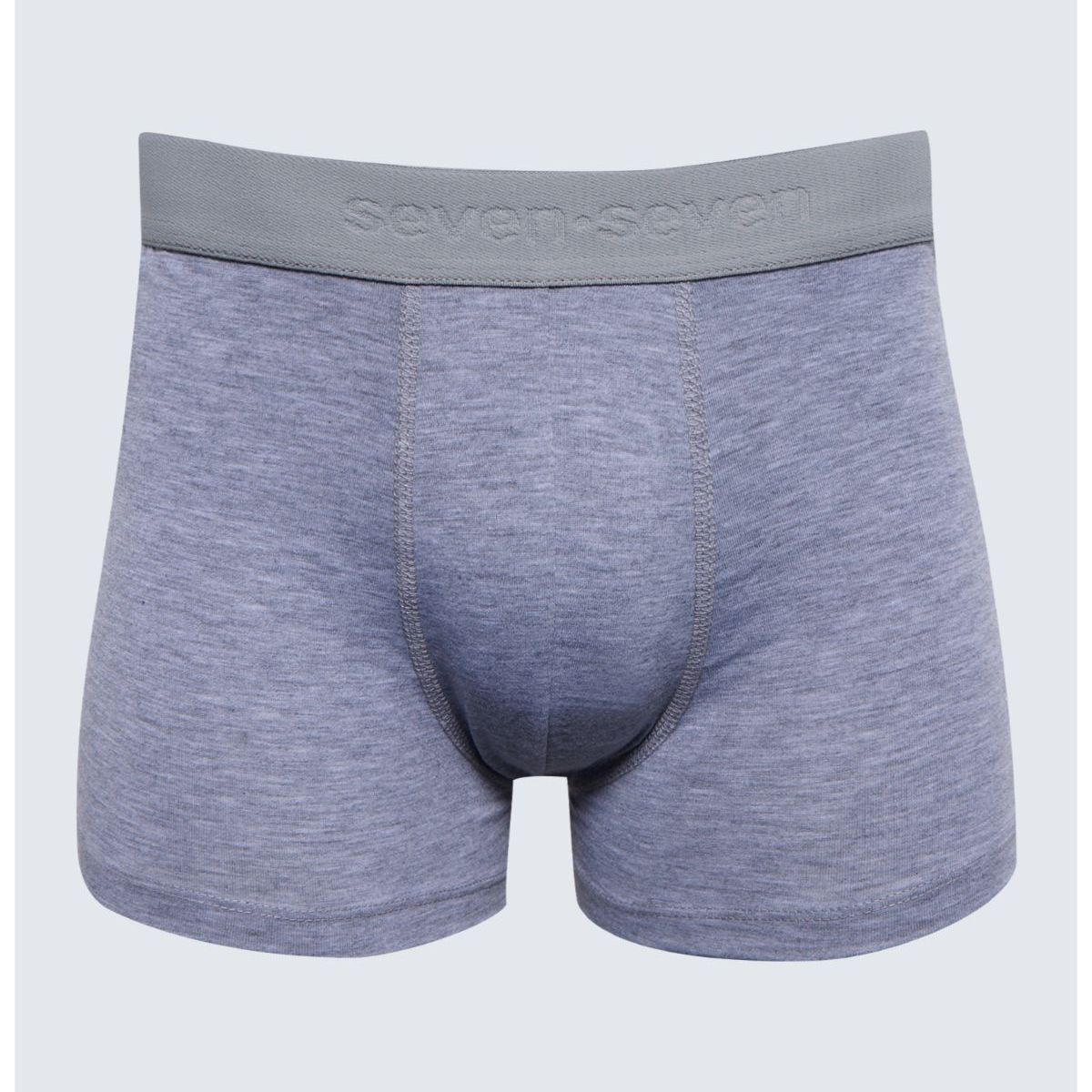 SEVEN SEVEN - Pack X 3 Bóxer Corto X3 Para Hombre Gris Seven Seven