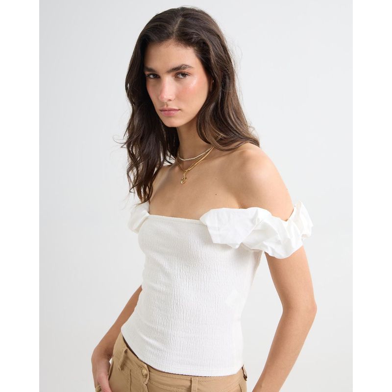 SEVEN SEVEN - Camiseta Para Mujer Manga Corta Color Crudo Marca Seven Seven #28096133