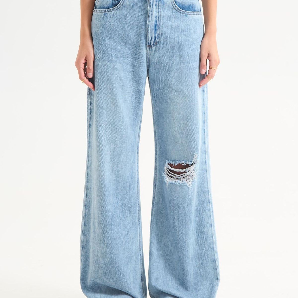 SEVEN SEVEN - Jean Para Mujer Wide-Leg Color Azul Claro Marca Seven Seven #28160931